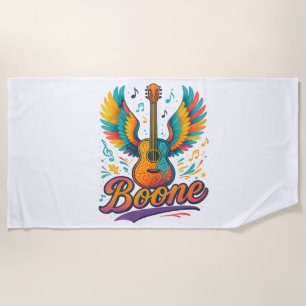 Boone Guitar Beach Towel