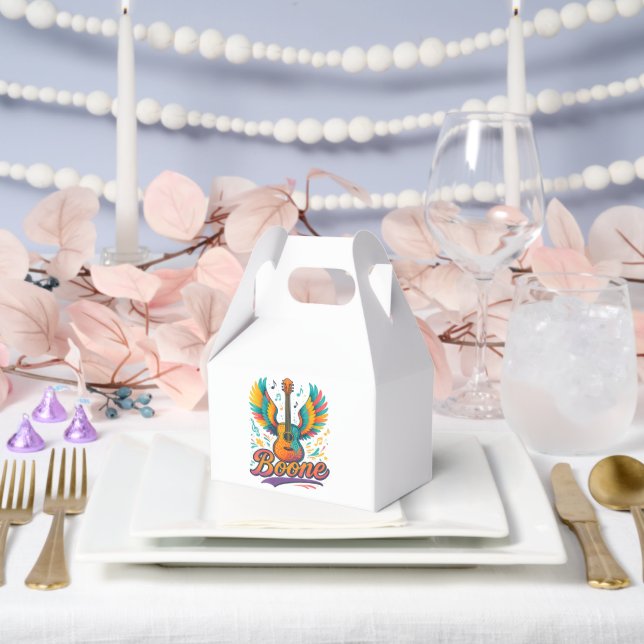 Boone Guitar Favor Box (Wedding)