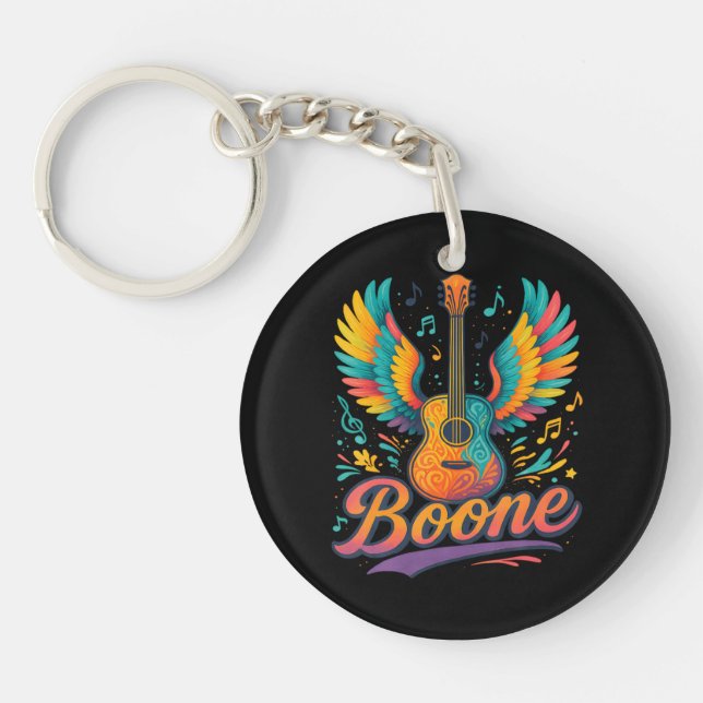 Boone Guitar Keychain (Front)