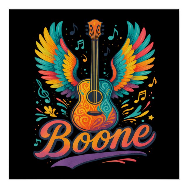 Boone Guitar Poster (Front)