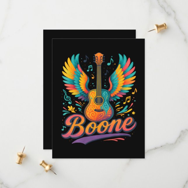 Boone Guitar Save The Date (Front/Back In Situ)