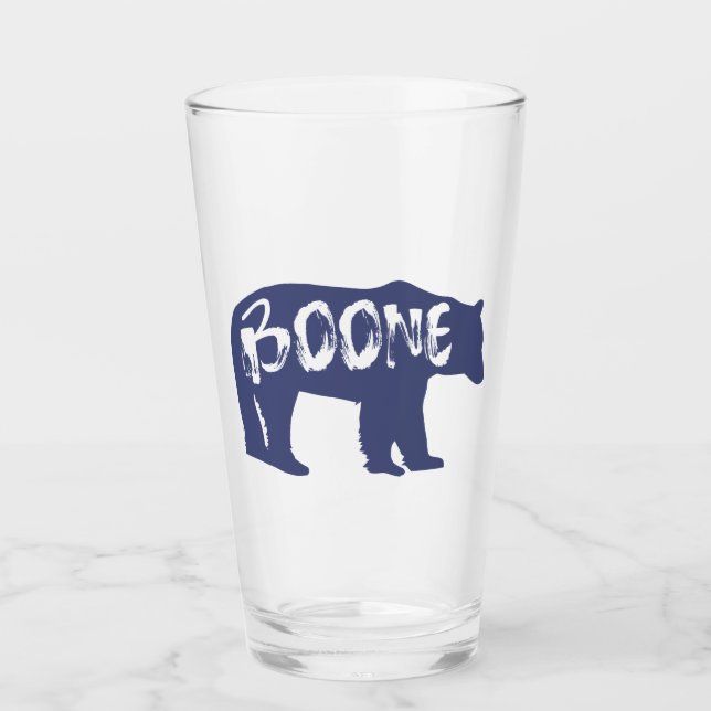 Boone North Carolina Bear Glass (Front)