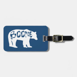 Boone North Carolina Bear Luggage Tag