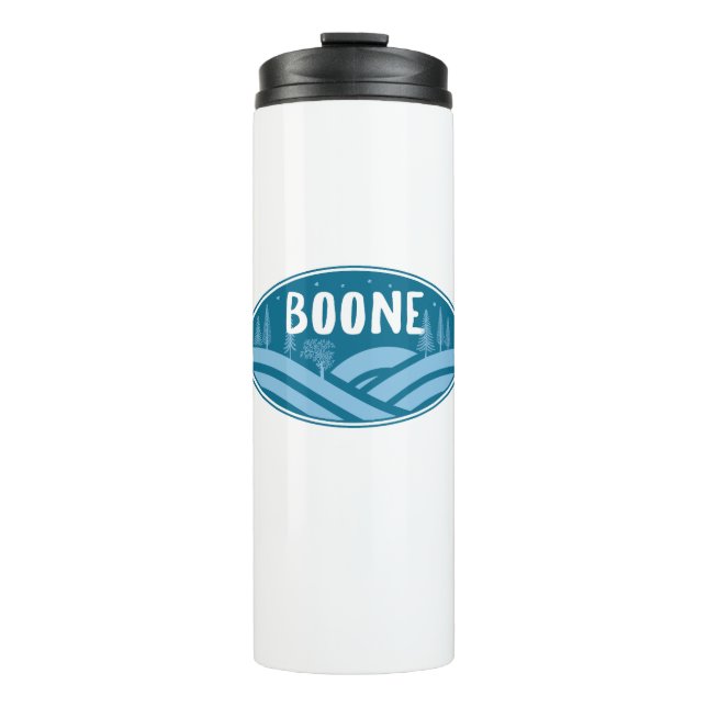 Boone North Carolina Outdoors Thermal Tumbler (Front)