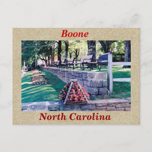 Boone North Carolina Postcard (Front)