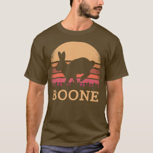 Boone North Carolina Vintage Bunny Rabbit NC Sunse T-Shirt