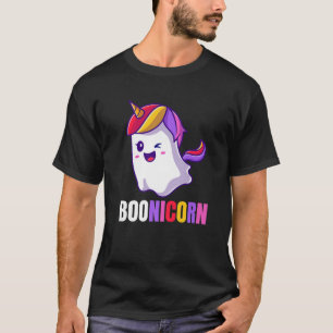 Boonicorn Halloween Trick Or Treat Cute Ghost Unic T-Shirt
