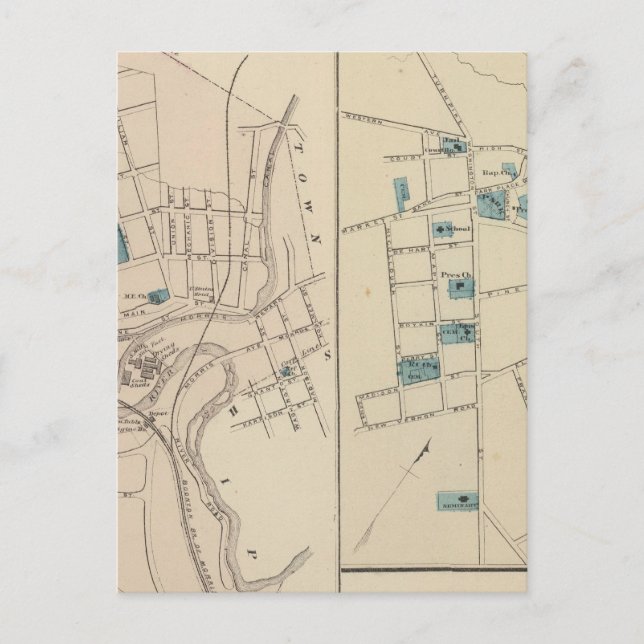 Boonton, Morristown, NJ Postcard (Front)