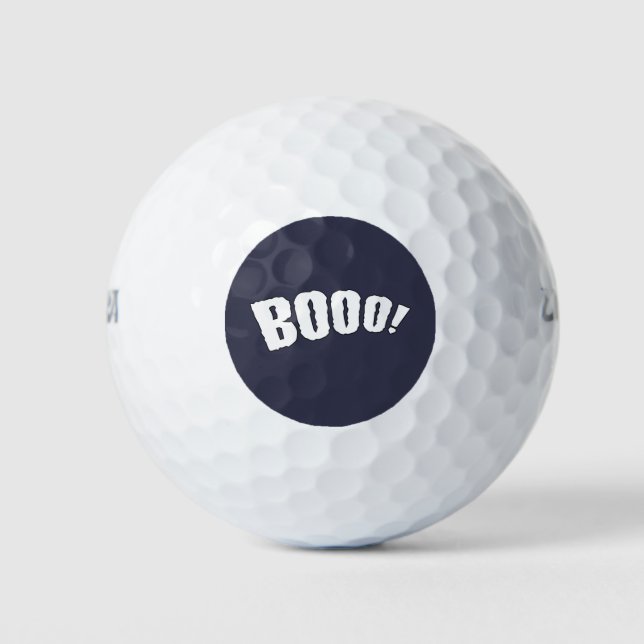 Booo Funny Graphic booo Golf Balls (Front)