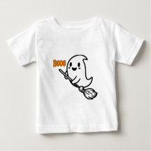 Booo spooky One Halloween Cute Ghost Baby T-Shirt