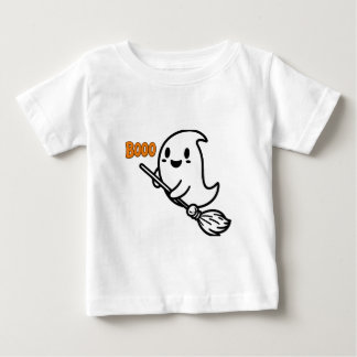 Booo spooky One Halloween Cute Ghost Baby T-Shirt