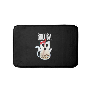 Boooba Kawaii Boba Tea Drink Cat Lover Halloween G Bath Mat