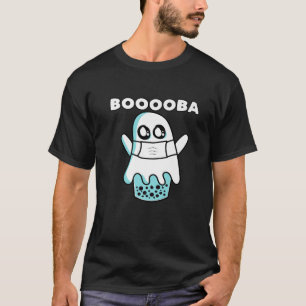 Boooba Kawaii Boba Tea Drink Hiding Inside A Hallo T-Shirt