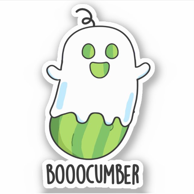 Booocumber Funny Ghost Cucumber Pun  (Front)