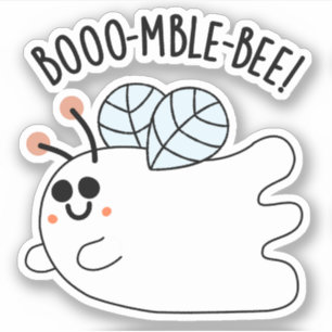 Booomble Bee Funny Ghost Bee Pun 