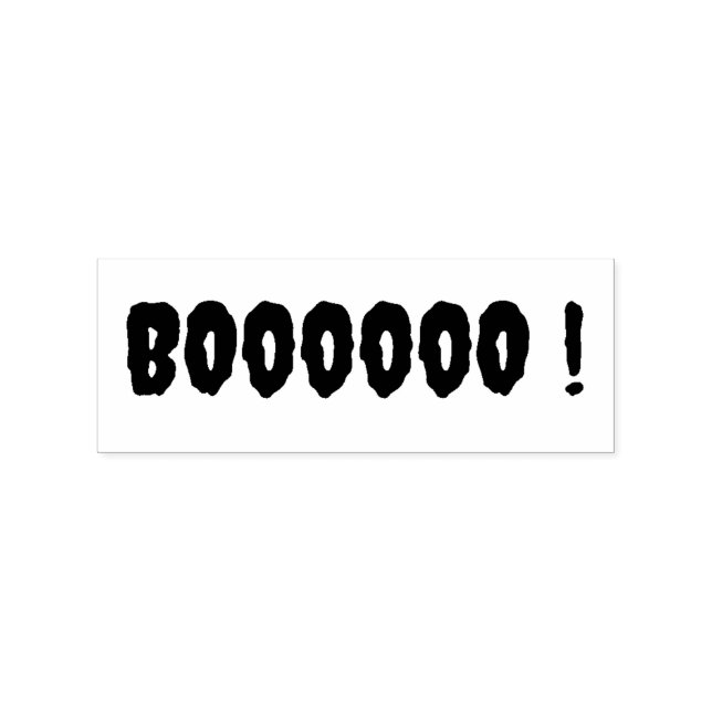 Boooo! Halloween Spooky Season Rubber Stamp (Imprint)