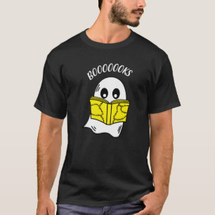 Booooks Ghost Boo Read Books Library T-Shirt