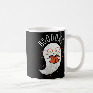 Booooks Ghost Funny Halloween Teacher Book Library Coffee Mug