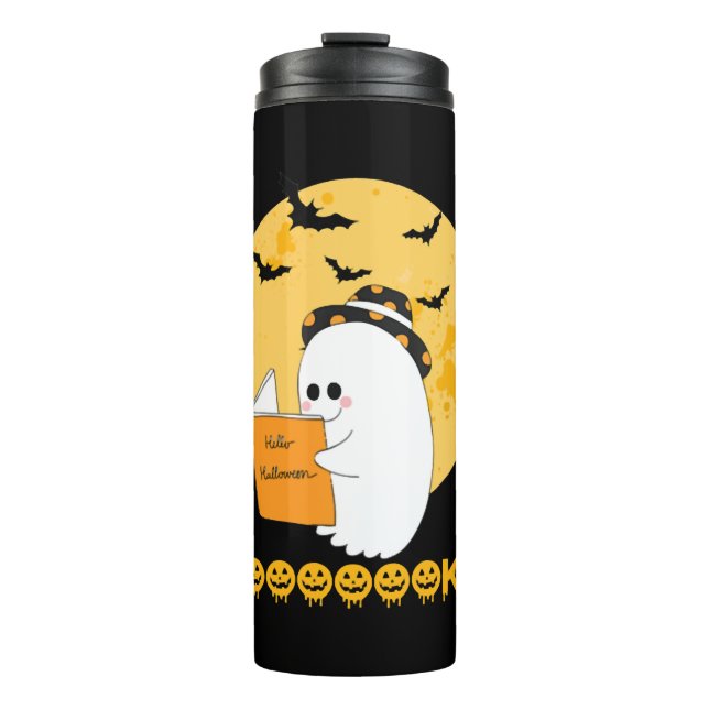 Booooooks Shirt Boo Read Books Halloween  Thermal Tumbler (Front)