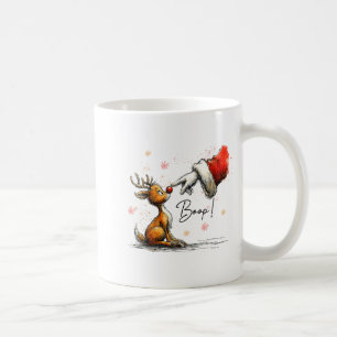 Boop Funny Santa Farmer Reindeer Cute Christmas Ho Coffee Mug