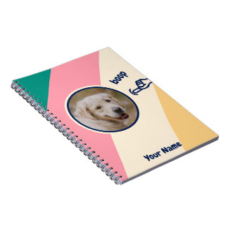 Boop My Nose Dog Photo Notebook