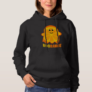 Boorange Orange Ghost Funny Boo Food Halloween Cos Hoodie