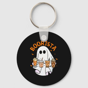 Boorista Barista Ghost Coffee Halloween Soky Seaso Keychain