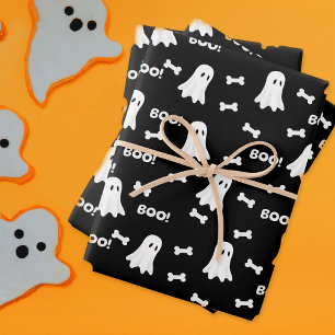 Boos and Bones Halloween Wrapping Paper
