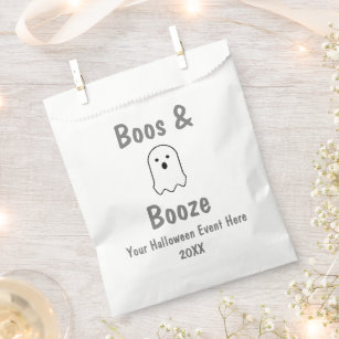 Boos and Booze Halloween Favour Bag