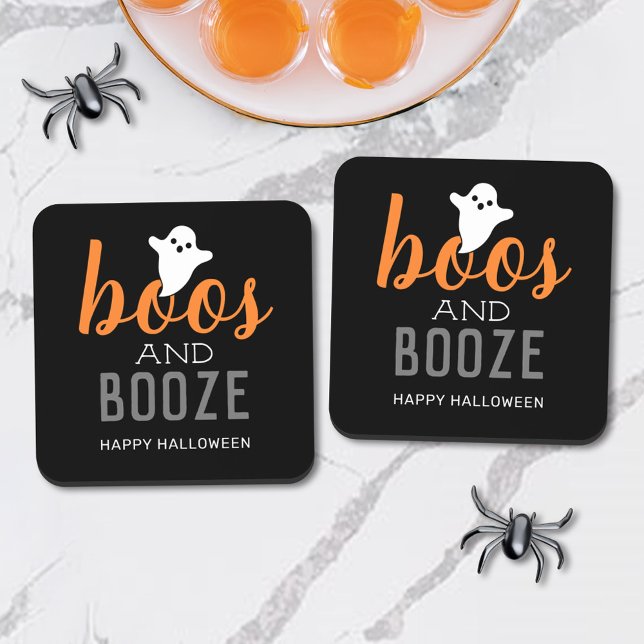 Boos and Booze Halloween Party Coaster (Creator Uploaded)