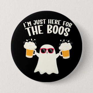 Boos Beer Tipsy Ghost Adults 3 Inch Round Button