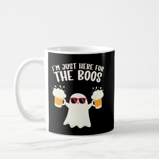 Boos Beer Tipsy Ghost Adults Coffee Mug (Left)