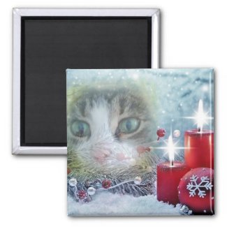 Boo's Christmas #1 Square Magnet