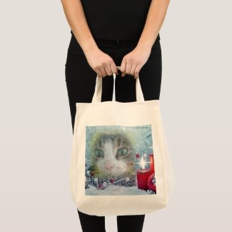 Boo's Christmas Grocery Tote Bag