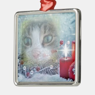 Boo's Christmas Premium Square Ornament