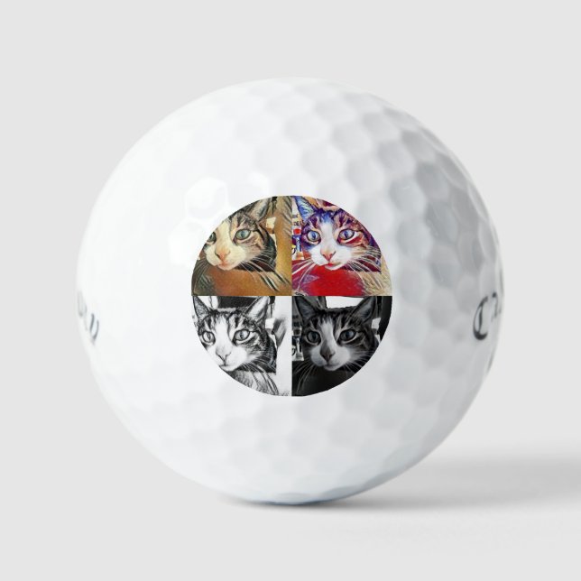 Boo's Collage Callaway Supersoft 3 pk Golf Balls (Front)