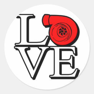 Boost Love Classic Round Sticker