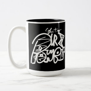 Boosting Your Power Typgraphy Two-Tone Coffee Mug