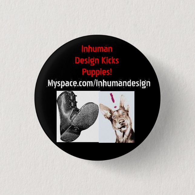 boot-735943, dogstuff0545aaaaaaa, Inhuman Desig... 1 Inch Round Button (Front)