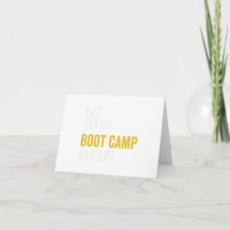 Boot Camp Military Bootcamp Fitness Card
