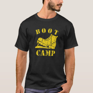 Boot Camp Military Bootcamp Fitness Workout Distre T-Shirt