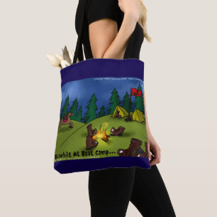 Boot Campfire Tales: A Sole-ful Retreat Tote Bag