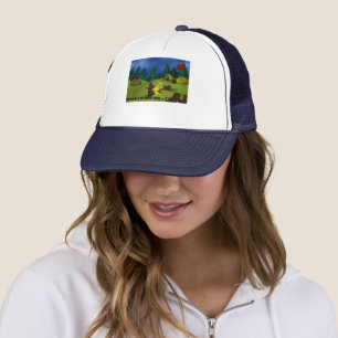 Boot Campfire Tales: A Sole-ful Retreat Trucker Hat