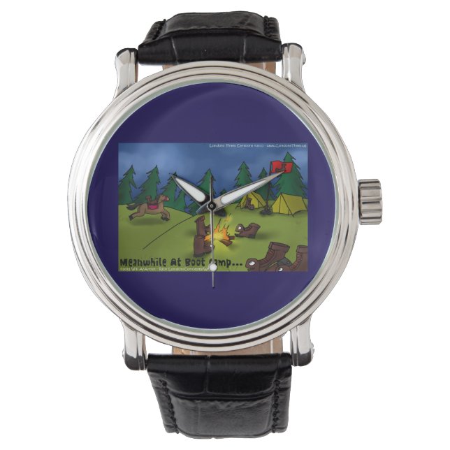 Boot Campfire Tales: A Sole-ful Retreat Watch (Front)