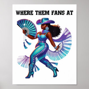 Boot Cowboy Western Cowgirl Linedance Where Them F Poster