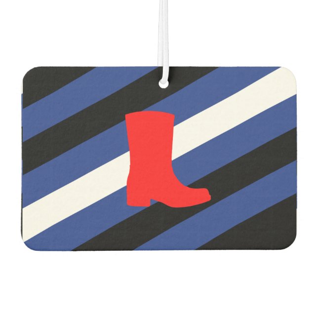 Boot Pride Flag Air Freshener (Front)