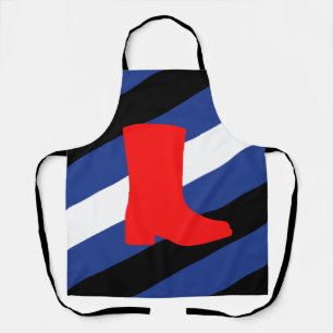 Boot Pride Flag Apron