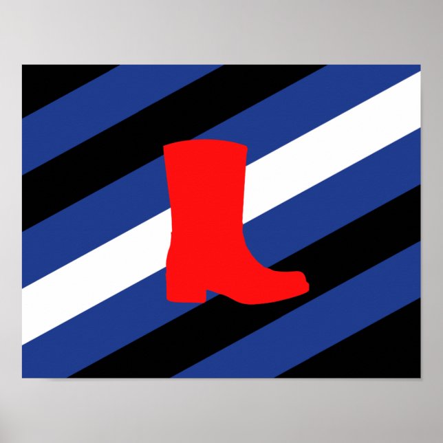 Boot Pride Flag Poster (Front)