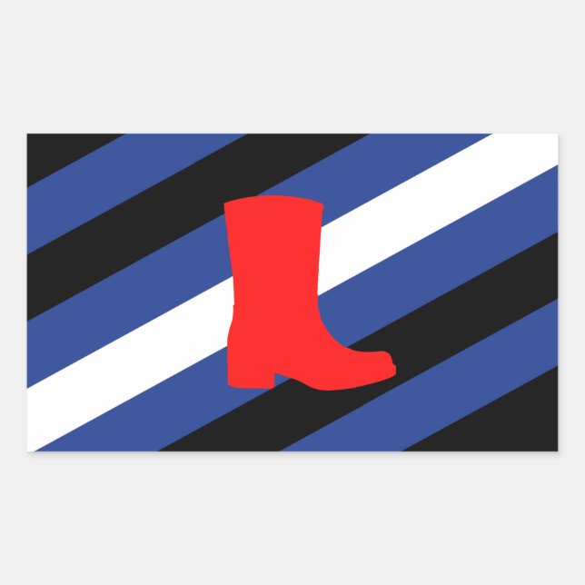 Boot Pride Flag Sticker (Front)