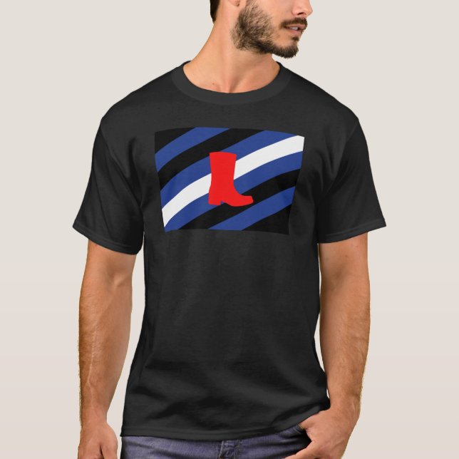 Boot Pride Flag T-Shirt (Front)